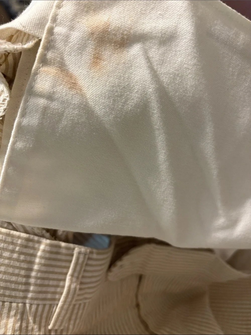 Jos. A. Bank Cream Seersucker Dress Pants
